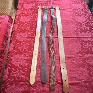 Stylish Women's Belt Collection - Black, Tan, Brown